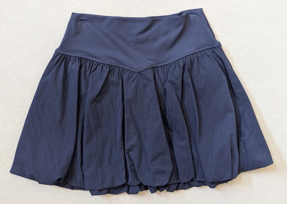 NWT Aerie OFFLINE Real Me Bubble Skort Royal Navy Blue Size L